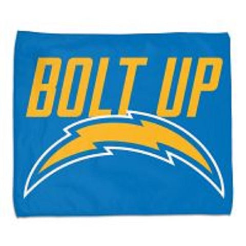 Los Angeles Chargers Towel 15x18 Rally Style Full Color-0