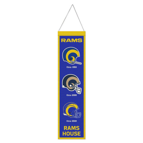 Los Angeles Rams Banner Wool 8x32 Heritage Evolution Design-0
