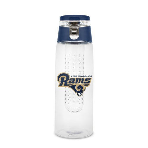 Los Angeles Rams Sport Bottle 24oz Plastic Infuser Style - Team Fan Cave