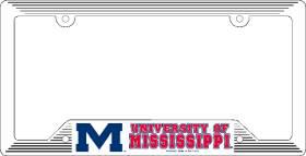 Mississippi Rebels Plastic License Plate Frame - Team Fan Cave
