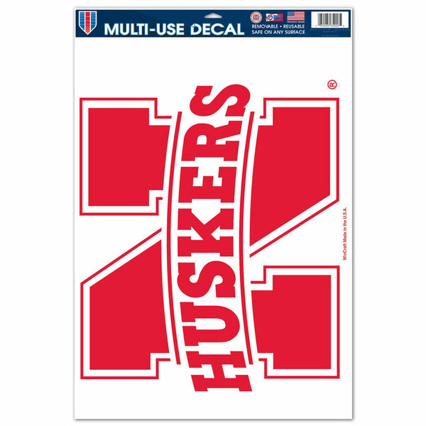 WinCraft Nebraska Cornhuskers Decal 3-Pack - Multi-Use, Removable Fan Stickers, Team Colors - View #9