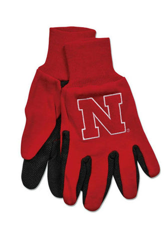 Nebraska Cornhuskers Two Tone Gloves - Adult