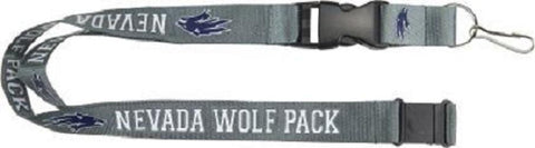 Nevada Wolf Pack Lanyard Gray - Team Fan Cave