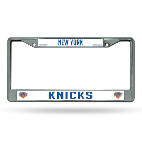 New York Knicks License Plate Frame Chrome - Special Order