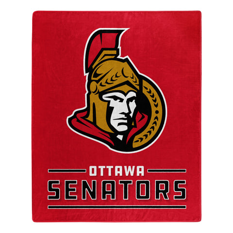Ottawa Senators Blanket 50x60 Raschel Interference Design - Special Order - Team Fan Cave
