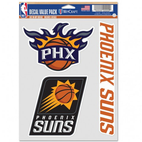 Phoenix Suns Decal Multi Use Fan 3 Pack Special Order-0