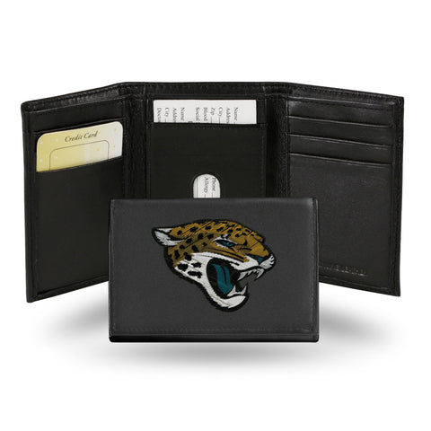 Jacksonville Jaguars Wallet Trifold Leather Embroidered-0