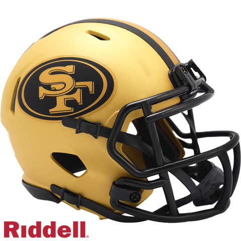 San Francisco 49ers Helmet Riddell Replica Mini Speed Style Rave Alternate-0
