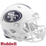 San Francisco 49ers Helmet Riddell Replica Mini Speed Style Salute To Service 2024-0