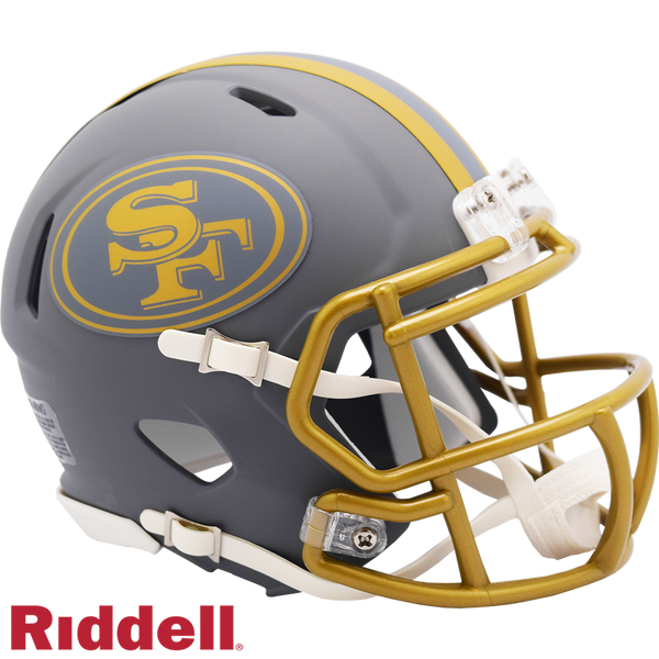 San Francisco 49ers Helmet Riddell Replica Mini Speed Style Slate Alte ...