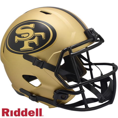 San Francisco 49ers Helmet Riddell Replica Full Size Speed Style Rave Alternate-0