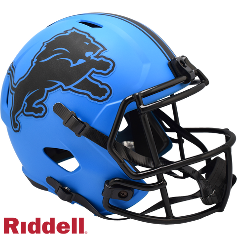 Detroit Lions Helmet Riddell Replica Full Size Speed Style Rave Alternate-0