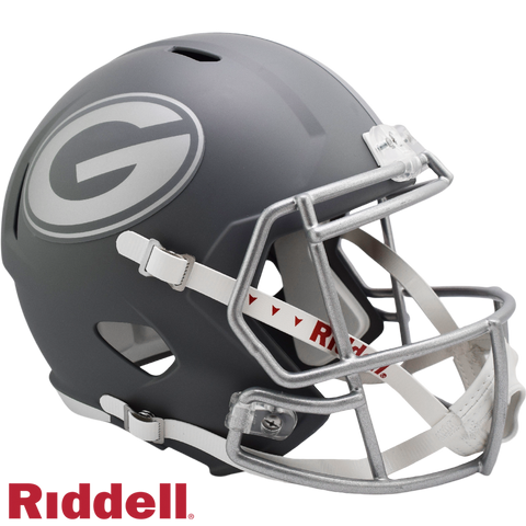 Georgia Bulldogs Helmet Riddell Replica Full Size Speed Style Slate Alternate-0