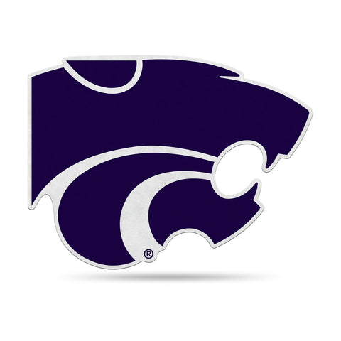 Kansas State Wildcats Pennant Shape Cut Logo Design-0