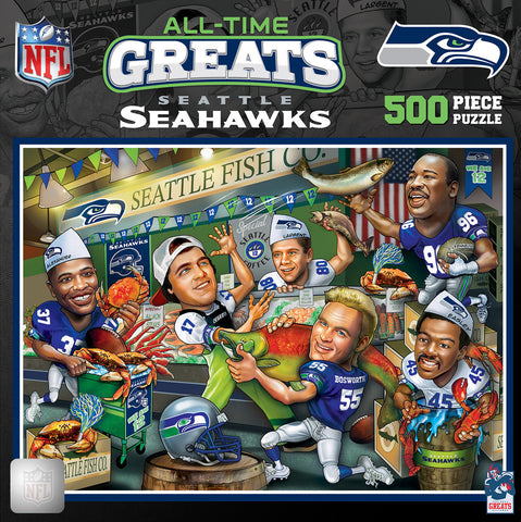 Seattle Seahawks Puzzle 500 Piece All-Time Greats-0
