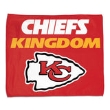 Kansas City Chiefs Towel 15x18 Rally Style Full Color-0