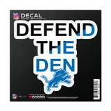 Detroit Lions Decal 6x6 All Surface Slogan-0