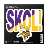 Minnesota Vikings Decal 6x6 All Surface Slogan-0