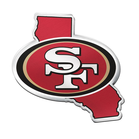 San Francisco 49ers Auto Emblem Acrylic State Shape-0