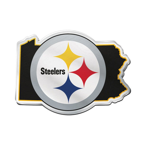 Pittsburgh Steelers Auto Emblem Acrylic State Shape - Special Order-0