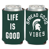 Michigan State Spartans Can Cooler Life is Good Design - Team Fan Cave