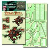Texas Tech Red Raiders Decal Lil Buddy Glow in the Dark Kit Special Order - Team Fan Cave