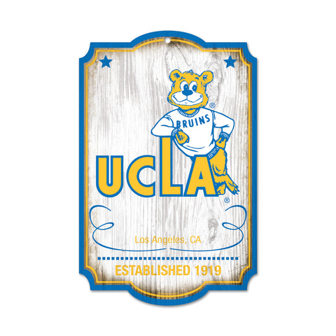 UCLA Bruins Sign 11x17 Wood Vault-0