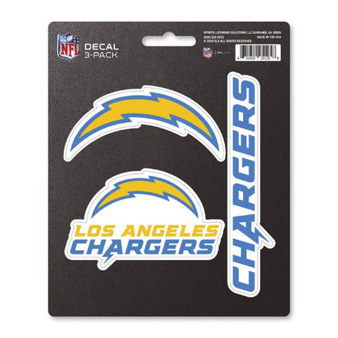 Los Angeles Chargers Decal Die Cut Team 3 Pack-0