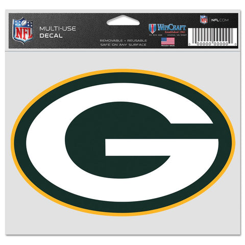 Green Bay Packers Decal 5x6 Multi Use Color Logo-0