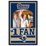 Los Angeles Rams Sign Wood 11x17 Mirror-0