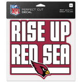 Arizona Cardinals Decal 8x8 Perfect Cut Color Slogan-0