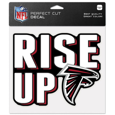 Atlanta Falcons Decal 8x8 Perfect Cut Color Slogan-0