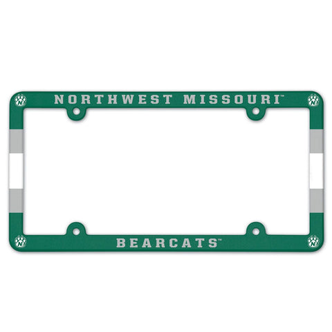 Northwest Missouri State Bearcats License Plate Frame Plastic Full Color Style-0
