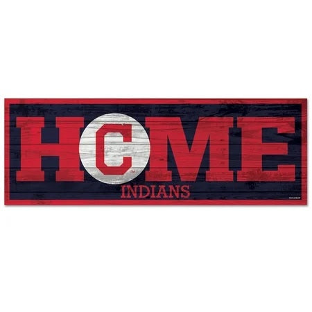 Cleveland Indians Sign 6x17 Wood-0
