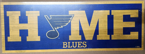 St. Louis Blues Sign 6x17 Wood Home-0