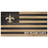 New Orleans Saints Sign Wood 9x17 Flag-0