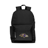 Baltimore Ravens Backpack Campus Laptop Black with Gray-0
