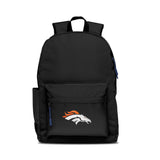 Denver Broncos Backpack Campus Laptop Black with Navy-0