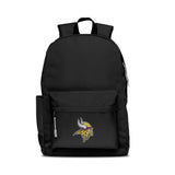 Minnesota Vikings Backpack Campus Laptop Black with Gray-0