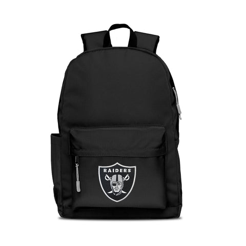 Las Vegas Raiders Backpack Campus Laptop Black with Gray-0