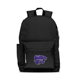 Kansas State Wildcats Backpack Campus Laptop Black With Gray-0
