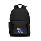 Kansas Jayhawks Backpack Campus Laptop Black With Red-0