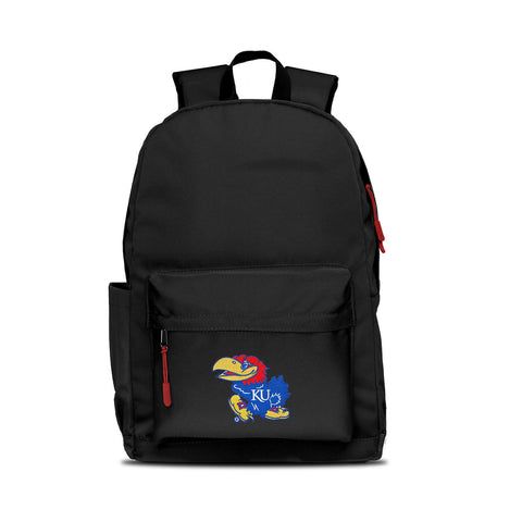 Kansas Jayhawks Backpack Campus Laptop Black With Red-0