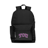 TCU Horned Frogs Backpack Campus Laptop Black With Gray-0