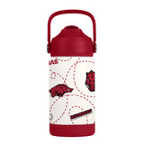 Arkansas Razorbacks Kids Bottle 12oz Stainless Steel Mascot-0