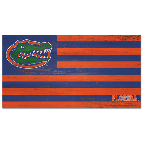 Florida Gators Sign Wood 9x17 Flag-0