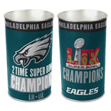 Philadelphia Eagles Wastebasket 15 Inch Super Bowl 59 Champ-0