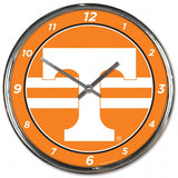Tennessee Volunteers Clock Round Wall Style Chrome Periodic Restock-0