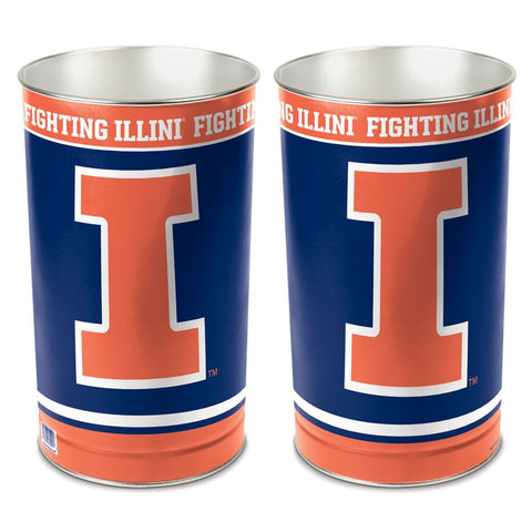 Illinois Fighting Illini Wastebasket 15 Inch - Periodic Restock-0