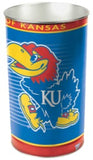 Kansas Jayhawks Wastebasket 15 Inch-0